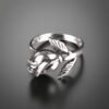 Sterling Silver Rose Ring • Flower Bud Ring for Women • Floral Ring • Romantic Nature Jewelry • Gift for Her • Sizes 5-12 Sterling Silver Rose Ring
