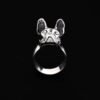 French Bulldog Ring Sterling Silver
