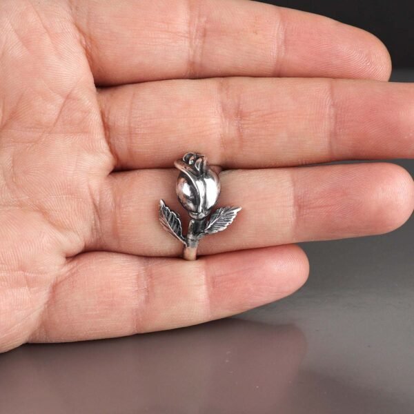 Sterling Silver Rose Ring