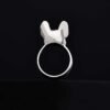 French Bulldog Ring Sterling Silver