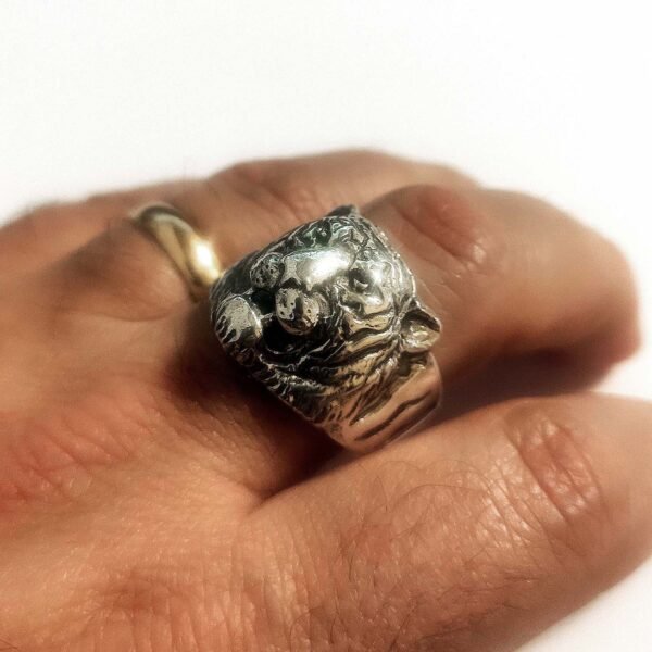 Sterling Silver Tiger Ring