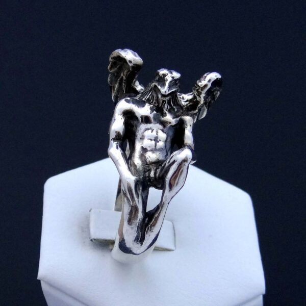 Eagle Head Angel Ring Sterling Silver