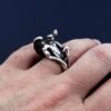 Eagle Head Angel Ring Sterling Silver