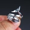 Humpback Whale Ring Sterling Silver