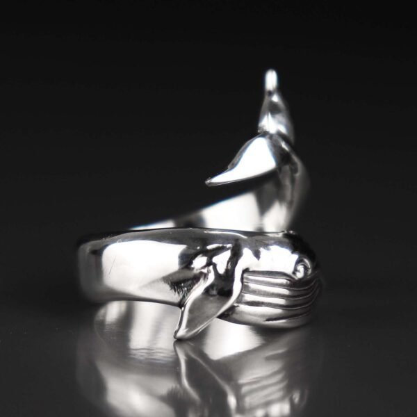 Humpback Whale Ring Sterling Silver