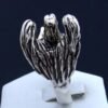 Eagle Head Angel Ring Sterling Silver