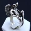 Eagle Head Angel Ring Sterling Silver
