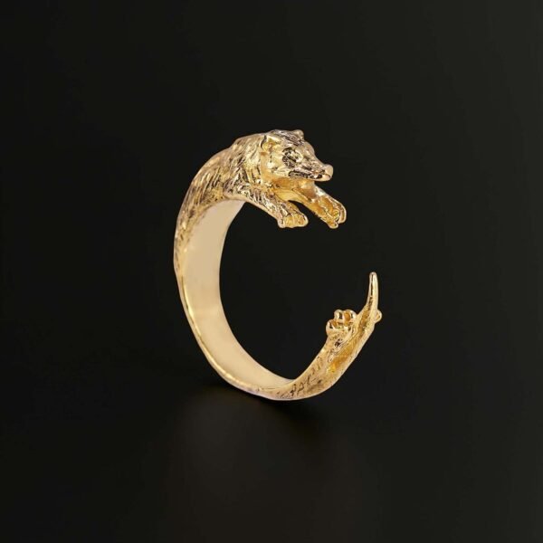 Opossum ring in brass