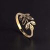 Brass Leaf Branch Ring