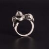 Sterling Silver Cat Ring with Spool of Thread
