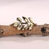 Brass Leaf Branch Ring