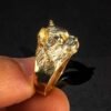 Brass Cat Head Ring