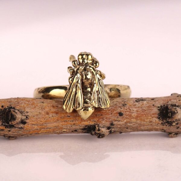 Brass Bee Ring