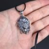 Sterling Silver Mask Pendant Necklace
