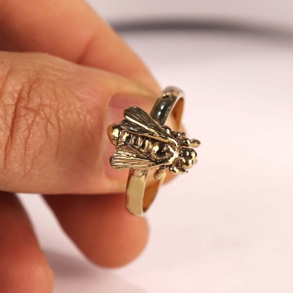 Brass Bee Ring