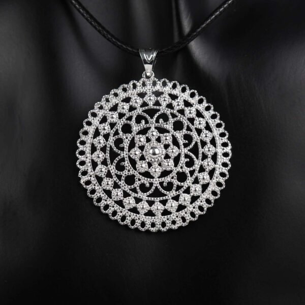 Sterling Silver Women Filigree Necklace