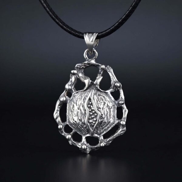 Sterling Silver Pomegranate Pendant