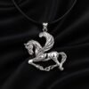 Sterling Silver Horse Pendant Necklace