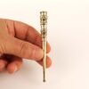 Cigarette Holder for Regular Size Cigarettes with Garnet Stones, Vintage Style, Sizes 9 cm Brass Cigarette Holder with garnet stones