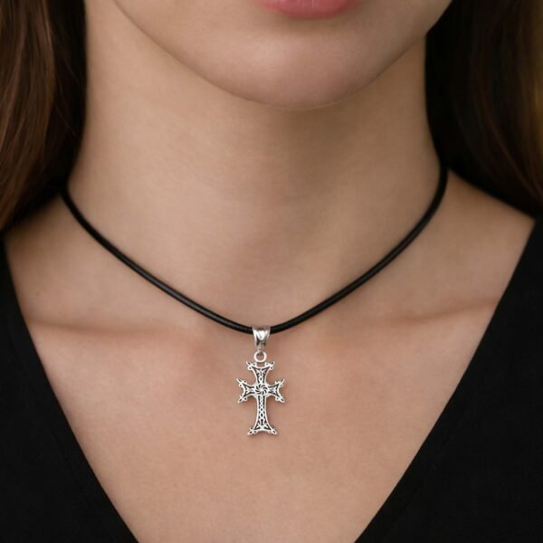 Sterling Silver Armenian Cross Necklace
