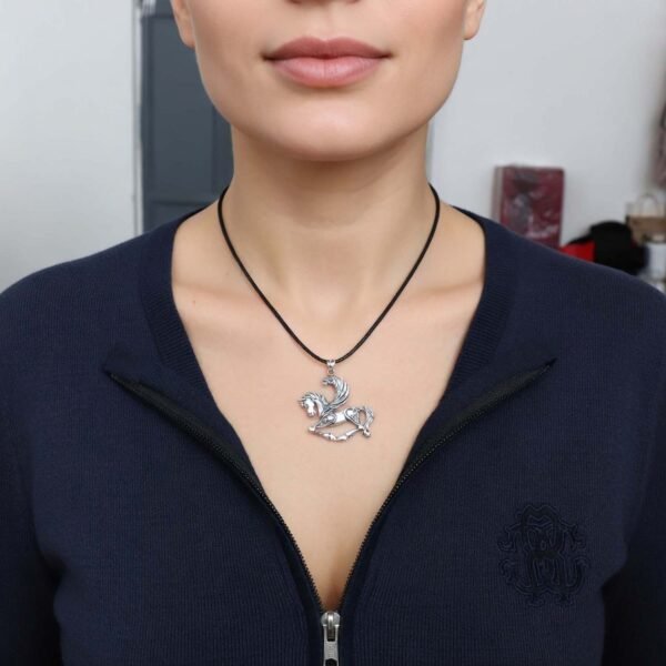 Sterling Silver Horse Pendant Necklace