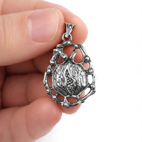 Sterling Silver Pomegranate Pendant