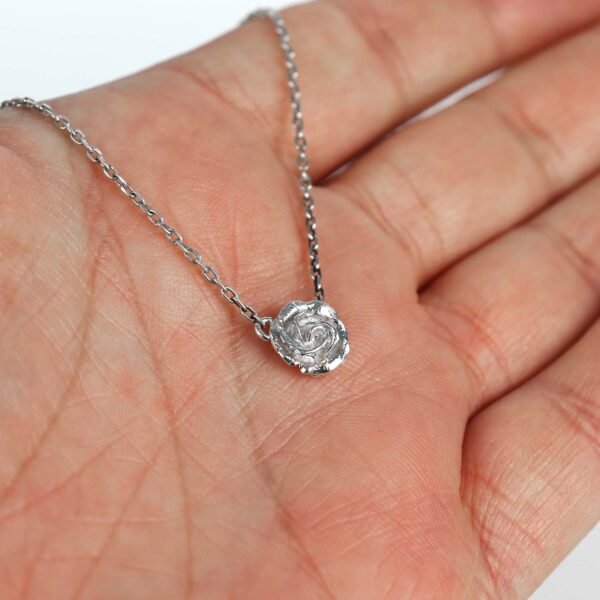 Tiny Rose Pendant Necklace