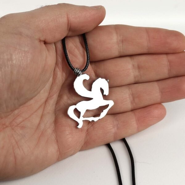 Sterling Silver Horse Pendant Necklace