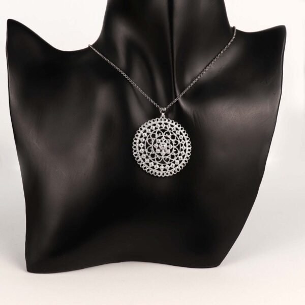 Sterling Silver Women Filigree Necklace