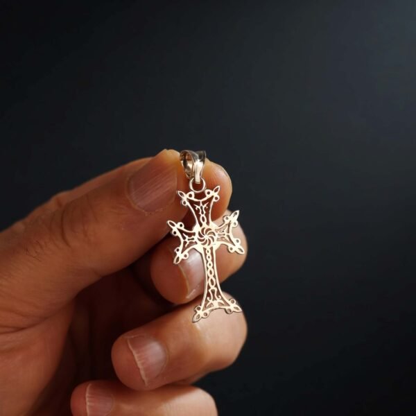 Sterling Silver Armenian Cross Necklace
