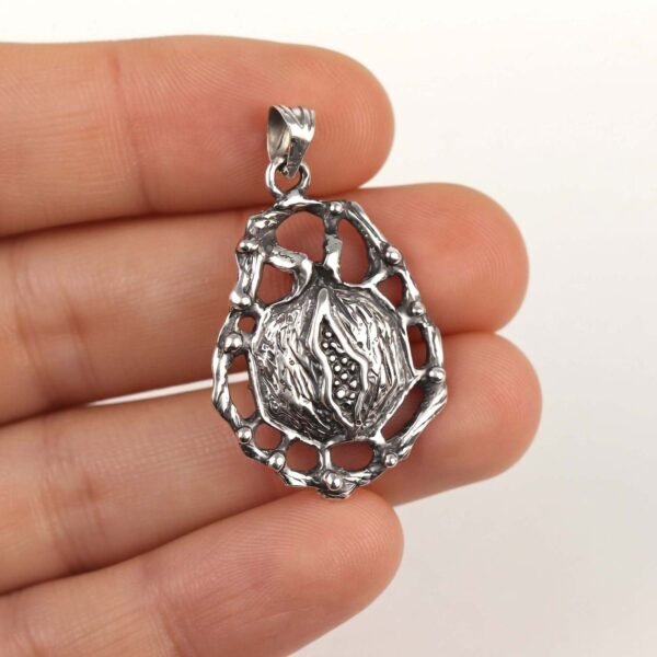 Sterling Silver Pomegranate Pendant