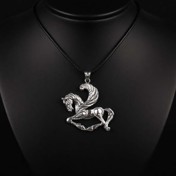 Sterling Silver Horse Pendant Necklace