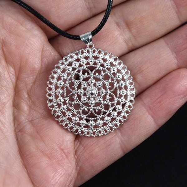 Sterling Silver Women Filigree Necklace