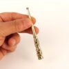 Cigarette Holder for Regular Size Cigarettes with Garnet Stones, Vintage Style, Sizes 9 cm Brass Cigarette Holder with garnet stones