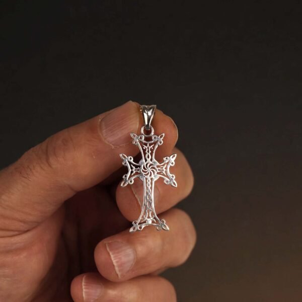 Sterling Silver Armenian Cross Necklace