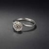 Sterling Silver Rose Ring with Thorns