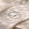 Sterling Silver Star Ring, Twisted Band Jewelry, Modern Minimalistic Design, Sizes 3-12 Sterling Silver Star Ring