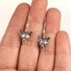 Fennec Fox Earrings - Sterling Silver Dangle Earrings