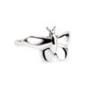 Sterling Silver Butterfly Ring – Minimalist Nature Jewelry for Women, Sizes 3-12 Sterling Silver Butterfly Ring