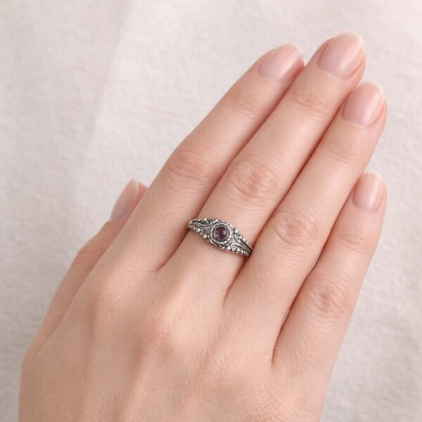 Sterling Silver Amethyst Ring