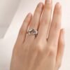 Adjustable Sterling Silver Dachshund Ring