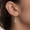 Fennec Fox Earrings - Sterling Silver Dangle Earrings