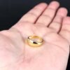 Gold Dome Ring, Gold Plated Sterling Silver Ring, Minimalist Statement Ring, Sizes 3-12 Gold Dome Ring, Gold Plated Sterling Silver Ring