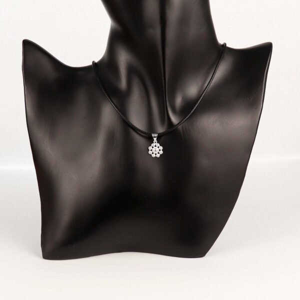 Sterling Silver Flower Mandala Pendant Necklace