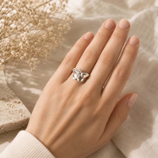 Sterling Silver Butterfly Ring