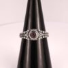 Sterling Silver Amethyst Ring, Vintage Floral Engraved Band, Nature Jewelry, Sizes 4-12 Sterling Silver Amethyst Ring