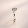 Sterling Silver Rose Ring with Thorns