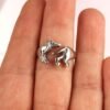 Adjustable Sterling Silver Dachshund Ring