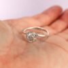 Sterling Silver Rose Ring with Thorns