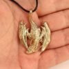 Gold Dragon Pendant Necklace